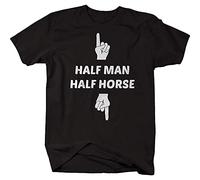 AZKvvKL Half Man 1/2 Horse Funny Endowded TT-Shirts à Manches Courtes Mens(Medium)