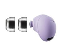 AZLA SednaEarfit Crystal Lot de 2 paires de bouchons d'oreilles pour casque sans fil, avec réduction du bruit, embouts de rechange pour Galaxy Buds 2 Pro, noir fumé, taille S
