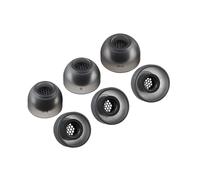 AZLA SednaEarfit MAX TWS 6 Bouchons d'oreille de rechange, pour casque sans fil, en silicone, réduction du bruit, compatibles avec Sony, Samsung, Sennheiser et Devialet (gris foncé, SS-S-MS)