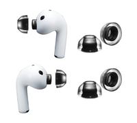 AZLA SednaEarfit XELASTEC II Lot de 2 paires d'embouts en TPE pour AirPods Pro 3 avec ajustement automatique, confort amélioré et isolation phonique - Silicone de qualité supérieure (taille M)
