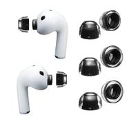 AZLA SednaEarfit XELASTEC II Lot de 3 paires d'embouts en TPE pour AirPods Pro 3 avec ajustement automatique, confort amélioré et isolation phonique - Silicone de qualité supérieure (SS/S/MS)