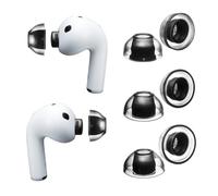 AZLA SednaEarfit XELASTEC II Lot de 3 paires d'embouts en TPE pour AirPods Pro 3 avec ajustement automatique, confort amélioré et isolation phonique - Silicone de qualité supérieure (M/ML/L)