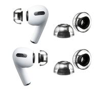 AZLA XELASTEC 2 embouts auriculaires pour AirPods Pro 1ère et 2ème génération - Embouts de rechange monobloc AirPod de qualité supérieure avec ajustement amélioré, confort et isolation du bruit - avec