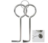 Azlanway Clef Passe Partout Set, 2 Clés Universelles Professionnelles pour Ouvre Presque Toutes Les Portes, Passe-partout pour Ouvrir La Porte