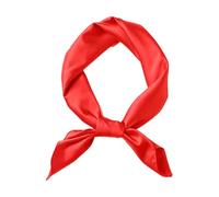 Azlanway Foulard Carré Femmes, 1 Foulards Rouges 70x70cm Foulards À Col Carré Foulard En Soie Élégant pour Toutes Les Femmes