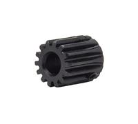 AZLHV Dents d'engrenage de pignon 1 Mod: 10/12/14T, engrenage Droit avec vis 45#, alésage en Acier 4/5/6/6.35/7mm, engrenage de Transmission de Moteur Noir, 1 pièce(6mm,1M14T)