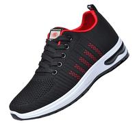 AZMAHT Basket Homme Chaussures de Sécurité Hommes Légère Basket de Securite Homme Mocassin Été sans Lacet Chaussures de Travail Léger et Respirant,Rouge,45/275mm