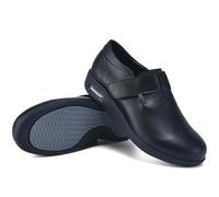 AZMAHT Basket Homme Scratch Sandale de Correction du Pied en Cuir Chaussure Diabetique Sandales Hommes Femmes Dames Edema Swollen des Sandales Chaussure Orthopédique Réglable,Noir,45 EU