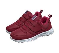 AZMAHT Basket Orthopedique Chaussures Médicales de la Marque Hommes et Femmes Atteint de Diabète Existent Convenant aux Pieds Gonflés des Personnes Diabétiques,Women Red,39/245mm