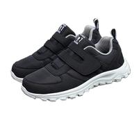 AZMAHT Basket Orthopedique Chaussures Médicales de la Marque Hommes et Femmes Atteint de Diabète Existent Convenant aux Pieds Gonflés des Personnes Diabétiques,Men Black,45/275mm