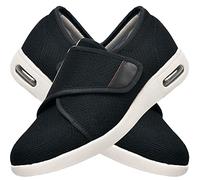 AZMAHT Chaussures Orthopédiques Homme Chaussures De Marche Personnes âGéEs Gonflés Arthrite Oedème Swollen Pantoufle Pieds EnfléS AprèS Une Blessure Chaussures OedèMe,Noir,41 EU