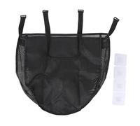 AZMUDE Organisateur de Jouets de Bain en Filet de Grande capacité Sac de Rangement à Fermeture éclair Suspendu avec 4 Crochets adhésifs pour l'organisation de Salle de Bain pour Enfants (Black)