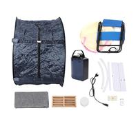 AZMUDE Portable Personal Steam Sauna Kit Relaxation Spa with 800W Steam Generator 90 Minute Timer Folding Sauna Box Chair Included for Home Use Cotton Fabric Watertight Cloth Stainless