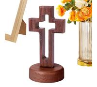 Aznever Décoration De,Décoration De Pâques Debout Pour La Maison,Art Mural Artisanal Chrétien Pour Église - Pour Bureau Chambre Salle De Bain Étagère Mur Église Fête Mariage Hommes Femmes