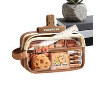 Aznever Fournitures Scolaires Capybara,Fournitures Scolaires pour - Sac Organisateur Stylos - pour Étudiants Journalistes Amateurs d'animaux Adolescents Artistes Étude Journal