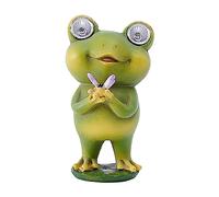 Aznever Grenouille Lumineuse,Lampe de Jardin Solaire avec décor de Grenouille | Ornement extérieur Grenouille Lampes solaires Lampe de lanternes de Table décorative extérieure