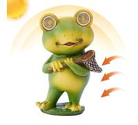 Aznever Lampe Grenouille - Lampe décorative Mignonne avec Figurine Solaire,Ornement extérieur Grenouille Lampes solaires Lampe de lanternes de Table décorative extérieure