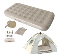 Aznever Matelas Gonflable pour Camping - Lit Gonflable avec Pompe Électrique Intégrée - 190x99x24.9 Centimètres Matelas De Sol Imperméable | pour Le Sommeil Les Invités Les Voyages Le Sol la Tente et