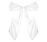 Aznever Nœud Géant pour Décoration de Fête | Ornement pour Célébration De Mariée 300 X 74 Cm - Décoration Murale en Nœud De Satin Géant,pour Mur Arche Porte Fenêtre Anniversaire Événement