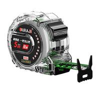 Aznever Ruban à mesurer Double Face - Ruban à mesurer Double Face avec étui Transparent | Mesure Fluorescent Anti-Chute pour mesurer la Hauteur des projets Bricolage