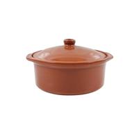 Azofra Casserole Couvercle en Terre Cuite 24,5 x 23 x 16,7 cm (3 unités)