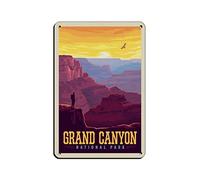 AZOLID Panneaux en métal Grand Canyon Park, affiche murale en métal pour maison, bar, café, garage, salle de bain 30 x 43 cm