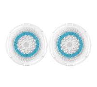 Azonbey Lot de 2 têtes de brosse de rechange compatibles avec Clarisonic Mia 1, Mia 2, Mia Fit, Alpha Fit, Smart Profile Uplift et Alpha Fit (bleu - Lot de 2)