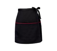 Azonelife Court Tablier Taille, Durable Patisserie Chef Tablier, Demi Tablier de Cuisine avec 2 Poches, Barbecue Barman Serveur Tablier pour Café Bar Restaurant Boulangerie (Noir)
