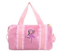 Azonelife Sac de Danse de Ballet Rose, Sac à Main Princess Latin Dance Sac de Danse Classique Fille Sac de Sport Sac à Bandoulière de Danse pour Enfant Ballerines