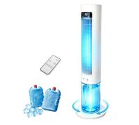 AZOUTDOOR Refroidisseur d'air par évaporation 3 en 1, refroidisseur de marais de 104,1 cm avec télécommande, ventilateurs de refroidissement oscillants à 70° qui soufflent de l'air froid, climatiseur