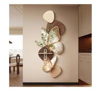 AZQOHMIS Décoration Murale Papillon 3D, Sculpture Murale Moderne texturée en grès, Grande décoration Suspendue sans Cadre pour Salon, Chambre, entrée (Marron-c, 150 x 68 cm / 59 x 26,8 po)