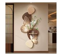 AZQOHMIS Décoration Murale Papillon 3D, Sculpture Murale Moderne texturée en grès, Grande décoration Suspendue sans Cadre pour Salon, Chambre, entrée (Marron-b, 80 x 36 cm / 31,5 x 17,2 po)
