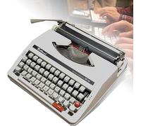 AZQOHMIS Machine à Écrire Manuelle Portable Traditionnelle à L' Ancienne, Machine à Écrire Vintage pour Une Expérience Nostalgique - Modèle Portable de à Manuelle pour Les Lieux D' Écriture Isolé