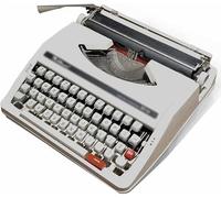 AZQOHMIS Machine à Écrire Manuelle Rétro, Machine à Écrire Manuelle Portable Traditionnelle, à Vintage pour Une Touche de Nostalgie