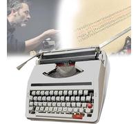 AZQOHMIS Machine à Écrire Manuelle Traditionnelle Vintage, Machine à Écrire Manuelle Portable pour Notes, Lettres ou Écriture Créative, à à L' Ancienne