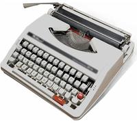 AZQOHMIS Machine à Écrire Mécanique Anglaise Traditionnelle, Machine à Écrire Vintage à Usage Normal, à Ancienne à la Finition Vintage, Convient pour la Prise de Notes, Les Lettres et Les Mémoi