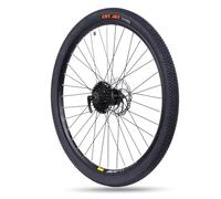 AZQOHMIS Roues de VTT 26/27,5/29 Pouces, Freins à Disque, Roues de Rechange avec Blocage Rapide, diamètre 100 mm/135 mm, compatibles avec Cassette 7-9 Vitesses.
