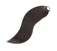 AZQUEEN - Extensions capillaires synthétiques queue de cheval, postiche longue et lisse, fausse, 24 pouces, for femme blanche noire(R822-2)