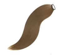 AZQUEEN Extensions de cheveux synthétiques longues droites fausses queues cheval faux postiche 24 pouces queue for les femmes quotidien(R822-6)