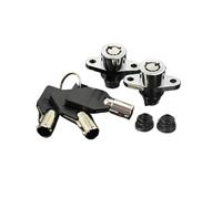 AZQUZVZI Serrure de Sacoche Rigide for Moto, Jeu de 3 clés Noires, Compatible avec Touring Road King Street 2014 2015 2016 2017 2018