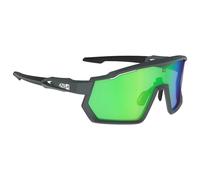 Lunettes azr pro race rx carbone mat noir ecran hydrophobe vert