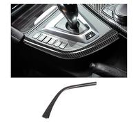 AZSHIW Bandes latérales en Forme de L for Levier de Vitesse de Voiture en Fibre de Carbone véritable, Garniture intérieure Compatible avec BMW F80 F82 F83 M3 M4