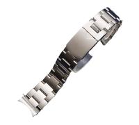 AZSHIW Bracelet de montre 22 mm en acier inoxydable brossé argenté avec rivets, compatible avec les bracelets Tudor Black Bay Heritage Metal