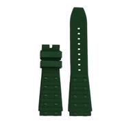 AZSHIW Bracelet de montre compatible avec Breitling Super Chronomat B01 44 (22 mm et 24 mm) et bracelet en caoutchouc fluoré FKM for homme AVENGER.(Green-no buckle,22mm)