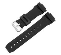AZSHIW Bracelet de montre Compatible avec Casio GM-2100 GM-S2100 GA-2100 GM-5600/GA5600, en Silicone, sport for hommes(Black Silver)