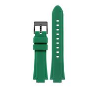 AZSHIW Bracelet de montre convexe en caoutchouc Silicone, 22x10mm, Compatible avec ORIS AQUIS 7730 7766 7740, 24x12MM, sport(09 black clasp,11mm)