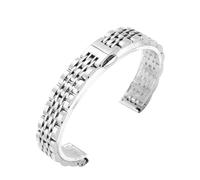 AZSHIW Bracelet de montre en acier inoxydable, disponible en largeurs de 10 à 24 mm, compatible avec les montres DW Daniel Wellington.(Silver,14mm)