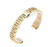 AZSHIW Bracelet de montre en acier inoxydable, disponible en largeurs de 10 à 24 mm, compatible avec les montres DW Daniel Wellington.(Gold,12mm)