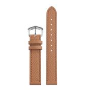 AZSHIW Bracelet de montre en cuir for femme, compatible avec la série Hermes Hour, compatible avec Armani 1945, 1946, 1819, bracelet de montre en cuir de vachette avec boucle ardillon, 14-16 mm(Brown-