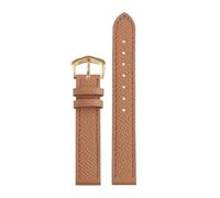 AZSHIW Bracelet de montre en cuir for femme, compatible avec la série Hermes Hour, compatible avec Armani 1945, 1946, 1819, bracelet de montre en cuir de vachette avec boucle ardillon, 14-16 mm(Brown-